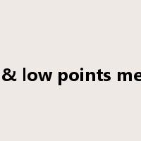 high & low points method是什么意思