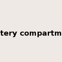 battery compartment是什么意思