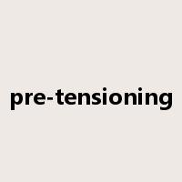 pre-tensioning是什么意思