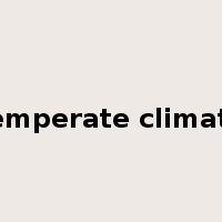 temperate climate是什么意思