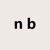 n b是什么意思