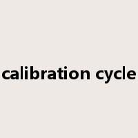 calibration cycle是什么意思