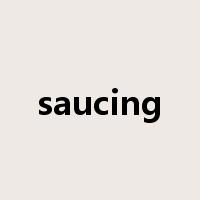 saucing是什么意思