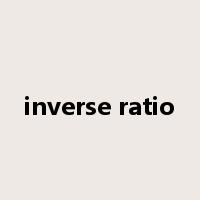 inverse ratio是什么意思