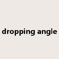 dropping angle是什么意思