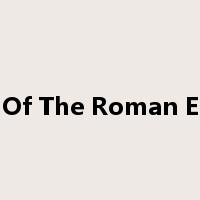 Glory Of The Roman Empire是什么意思