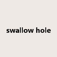 swallow hole是什么意思