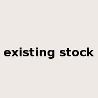 existing stock是什么意思