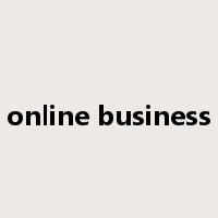 online business是什么意思