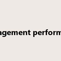 management performance是什么意思