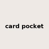 card pocket是什么意思