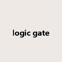 logic gate是什么意思