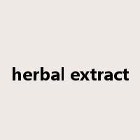 herbal extract是什么意思