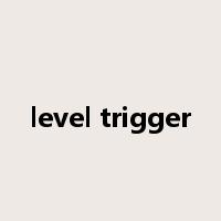 level trigger是什么意思