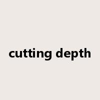 cutting depth是什么意思