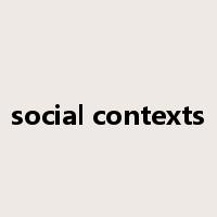 social contexts是什么意思