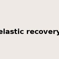 elastic recovery是什么意思