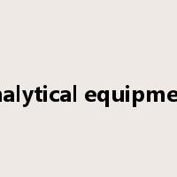 analytical equipment是什么意思