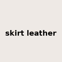 skirt leather是什么意思