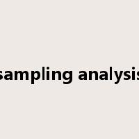 sampling analysis是什么意思