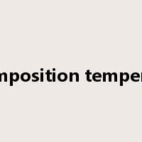 decomposition temperature是什么意思