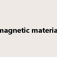 magnetic material是什么意思