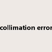 collimation error是什么意思