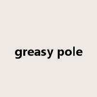 greasy pole是什么意思