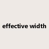 effective width是什么意思