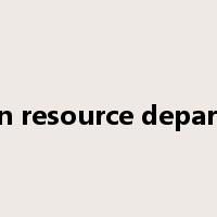 human resource department是什么意思
