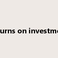 returns on investment是什么意思