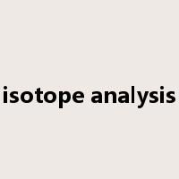 isotope analysis是什么意思