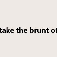 take the brunt of是什么意思
