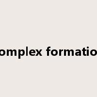 complex formation是什么意思