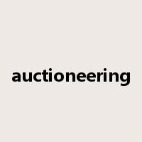 auctioneering是什么意思
