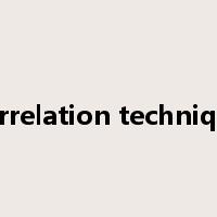 correlation technique是什么意思
