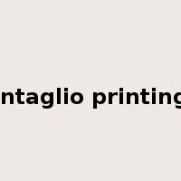 intaglio printing是什么意思