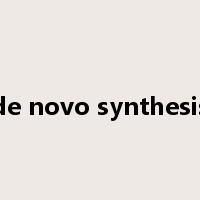 de novo synthesis是什么意思