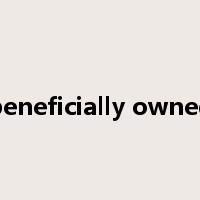 beneficially owned是什么意思