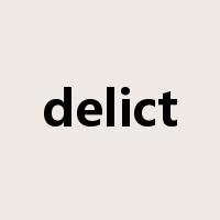 delict是什么意思