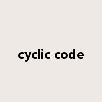 cyclic code是什么意思