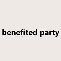 benefited party是什么意思