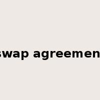 swap agreement是什么意思