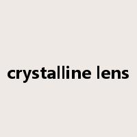 crystalline lens是什么意思