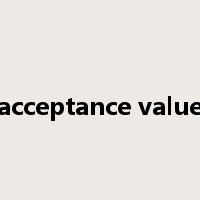 acceptance value是什么意思