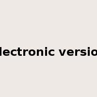 electronic version是什么意思