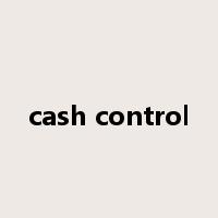 cash control是什么意思