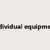 individual equipment是什么意思
