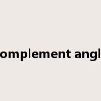 complement angle是什么意思