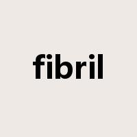 fibril是什么意思